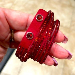 Touchstone by Swarovski Crystal Red Wrap-Star Bracelet
